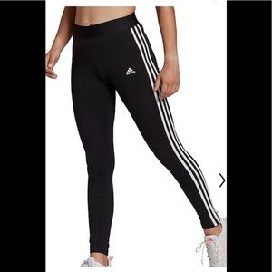 Adidas "3-Stripe Leg" Multi Sport Climalite Leggings Size Small Black